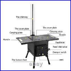 Outdoor Portable Camping Wood Stove Picnic Cook Folding Heating Wood Burning RL Outdoor Portable Camping Wood Stove Picnic Cook Folding Heating Wood Burning RL