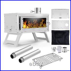 Outdoor Portable Folding Secondary Conbustion Camping Wood Stove Detachable Burn Outdoor Portable Folding Secondary Conbustion Camping Wood Stove Detachable Burn