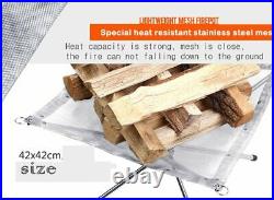 Outdoor Portable Folding Wood Burning BBQ Stove Fire Low Weight Heating Furnace