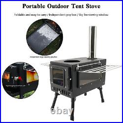 Outdoor Portable Tent Camping Wood Burning Stove with Pipe For Tent Cooking Outdoor Portable Tent Camping Wood Burning Stove with Pipe For Tent Cooking
