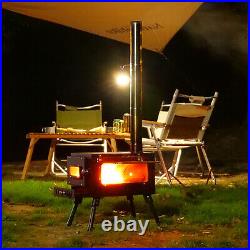 Outdoor Portable Tent Camping Wood Burning Stove with Pipe For Tent Cooking Outdoor Portable Tent Camping Wood Burning Stove with Pipe For Tent Cooking