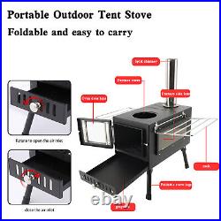 Outdoor Portable Tent Camping Wood Burning Stove with Pipe For Tent Cooking Outdoor Portable Tent Camping Wood Burning Stove with Pipe For Tent Cooking