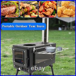 Outdoor Portable Tent Camping Wood Burning Stove with Pipe For Tent Cooking Outdoor Portable Tent Camping Wood Burning Stove with Pipe For Tent Cooking