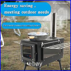 Outdoor Portable Tent Camping Wood Burning Stove with Pipe For Tent Cooking Outdoor Portable Tent Camping Wood Burning Stove with Pipe For Tent Cooking