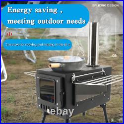 Outdoor Portable Tent Camping Wood Burning Stove with Pipe For Tent Cooking Outdoor Portable Tent Camping Wood Burning Stove with Pipe For Tent Cooking