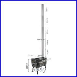 Outdoor Portable Tent Camping Wood Burning Stove with Pipe For Tent Cooking Outdoor Portable Tent Camping Wood Burning Stove with Pipe For Tent Cooking
