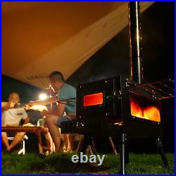 Outdoor Portable Tent Camping Wood Burning Stove with Pipe For Tent Cooking Outdoor Portable Tent Camping Wood Burning Stove with Pipe For Tent Cooking