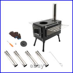 Outdoor Portable Tent Camping Wood Burning Stove with Pipe For Tent Cooking Outdoor Portable Tent Camping Wood Burning Stove with Pipe For Tent Cooking