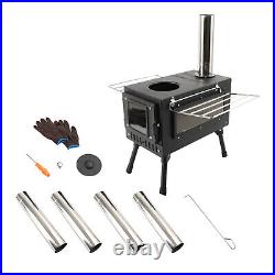 Outdoor Portable Tent Camping Wood Burning Stove with Pipe For Tent Cooking Outdoor Portable Tent Camping Wood Burning Stove with Pipe For Tent Cooking