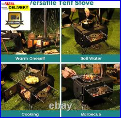Outdoor Portable Wood Stove, Tent Stove, Wood Burning Stove for Camping, Cast I Outdoor Portable Wood Stove, Tent Stove, Wood Burning Stove for Camping, Cast I