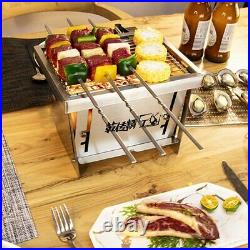 Outdoor Stainless Steel Grill Portable Wood Burning Camping Stove Folding Bbq