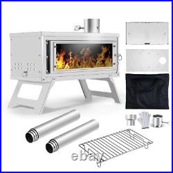 Outdoor Stove with Chimney Portable Folding Wood Burning for Camping Durable Outdoor Stove with Chimney Portable Folding Wood Burning for Camping Durable