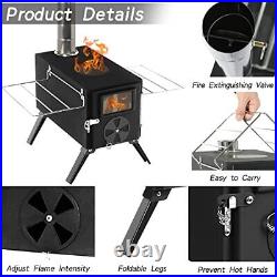 Outdoor Tent Camping Stove Portable Wood Burning Stove For Tent Heating