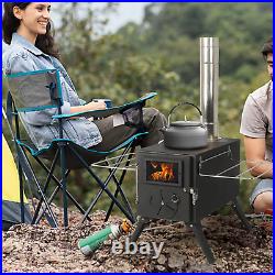 Outdoor Tent Camping Stove, Portable Wood Burning Stove for Tent, Heating Burner