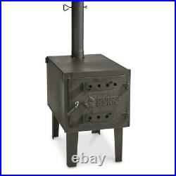 Outdoor Wood Burning Stove Large Fireplace Steel Heater Burner Pipe Camping Cook