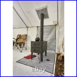 Outdoor Wood Burning Stove Large Fireplace Steel Heater Burner Pipe Camping Cook