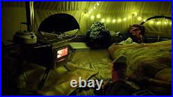 Outdoor Wood Burning Stove Medium Portable Tent Heater Camping Cooking with Pipe