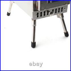 Outdoor Wood Burning Stove Portable Camp Tent Picnic Grill Cooking Heating Stove