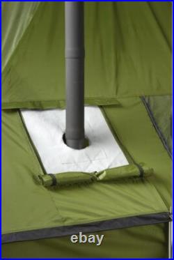 Outdoor Wood-Burning Stove Portable With Chimney Cooking Camping Tent Hiking