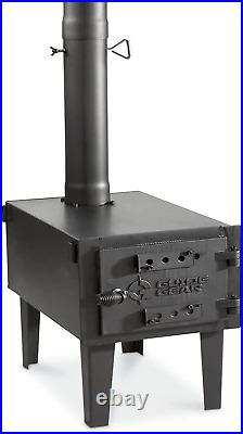 Outdoor Wood Burning Stove Portable with Chimney Pipe for Cooking Camping