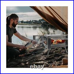Outdoor Wood Burning Stove, Portable with Chimney Pipe for Cooking, Camping Outdoor Wood Burning Stove, Portable with Chimney Pipe for Cooking, Camping