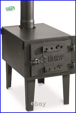 Outdoor Wood Burning Stove, Portable with Chimney Pipe for Cooking, Camping, Ten