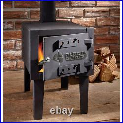 Outdoor Wood Burning Stove Small Fireplace Steel Heater Burner Pipe Camping Cook