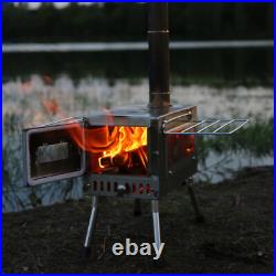 Outdoor Wood Burning Stove Tent Stove With Chimney Pipe For Cooking Camping GS0 Outdoor Wood Burning Stove Tent Stove With Chimney Pipe For Cooking Camping GS0