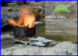 Outdoor Wood-burning Stove Camping Charcoal Burner BBQ Furnace