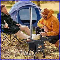 Outvita Camping Wood Stove, Outdoor Portable Tent Wood Burning Stove Stainless
