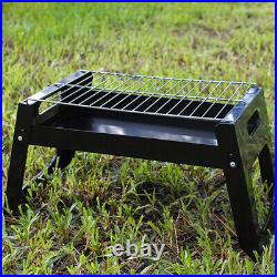 Patio Charcoal Grill Folding Stock Fire Pit Bbq Camping Stove Wood Burning
