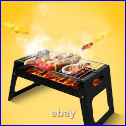 Patio Charcoal Grill Folding Stock Fire Pit Bbq Camping Stove Wood Burning