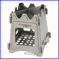 Portable Backpacking Camping Outdoor Titanium Wood Burning Stove Furnace