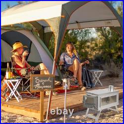Portable Backpacking Stove Wood Burning Camp Stove with 8.2Ft Storable Chimney a