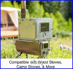 Portable Camp Oven for Wood Burning Stoves Outdoor Cooking Folds for Storage