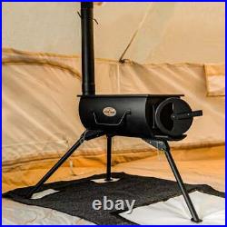 Portable Camping Round Wood Burning Stove And Heater