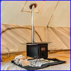 Portable Camping Square Wood Burning Stove And Heater
