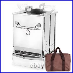 Portable Camping Wood Burning Stove Foldable Small Stainless Steel Tent Stove Portable Camping Wood Burning Stove Foldable Small Stainless Steel Tent Stove