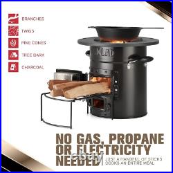Portable Camping Wood Stove Essential for Survival and Emergency Preparedness