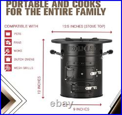 Portable Camping Wood Stove Essential for Survival and Emergency Preparedness