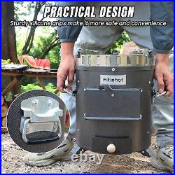 Portable Camping Wood Stove Outdoor Cooking BBQ Picnic Stove Garden Fire Pit