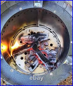 Portable Camping Wood Stove Outdoor Cooking BBQ Picnic Stove Garden Fire Pit