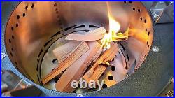 Portable Camping Wood Stove Outdoor Cooking BBQ Picnic Stove Garden Fire Pit