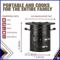 Portable Camping Wood Stove for Survival & Off-Grid Living Includes Bag &