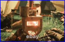 Portable Lightweight Winter Hot Tent Camping Wood Stove Bushcraft Firewood Stove