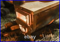 Portable Lightweight Winter Hot Tent Camping Wood Stove Bushcraft Firewood Stove