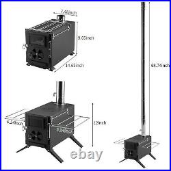 Portable Outdoor Tent Wood Camping Stove Steel Heating Wood Burning Heating BBQ Portable Outdoor Tent Wood Camping Stove Steel Heating Wood Burning Heating BBQ