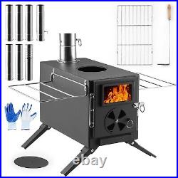 Portable Outdoor Tent Wood Camping Stove Steel Heating Wood Burning Heating BBQ Portable Outdoor Tent Wood Camping Stove Steel Heating Wood Burning Heating BBQ