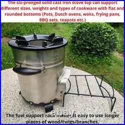 Portable Outdoor Wood Stove Rocket Stove Wood Burning for Outdoor Camping
