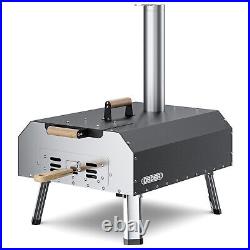 Portable Pizza Oven, 13 16 Pellet Pizza Oven Wood Burning Pizza Oven for Cook
